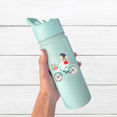 Bicycle Girl Vinyl Sticker